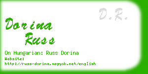 dorina russ business card
